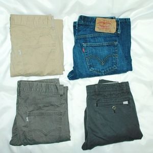 (4 Pairs) Levi Jeans '32x34' Men's Bundle